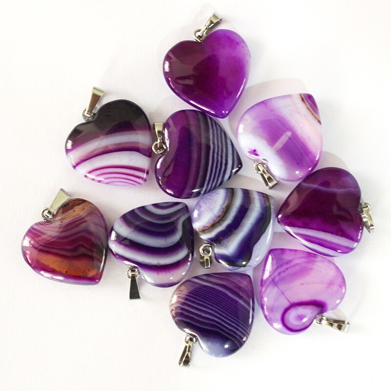 NoEnName_Null style natural stone necklace pendant agates 20 pieces, free of freight