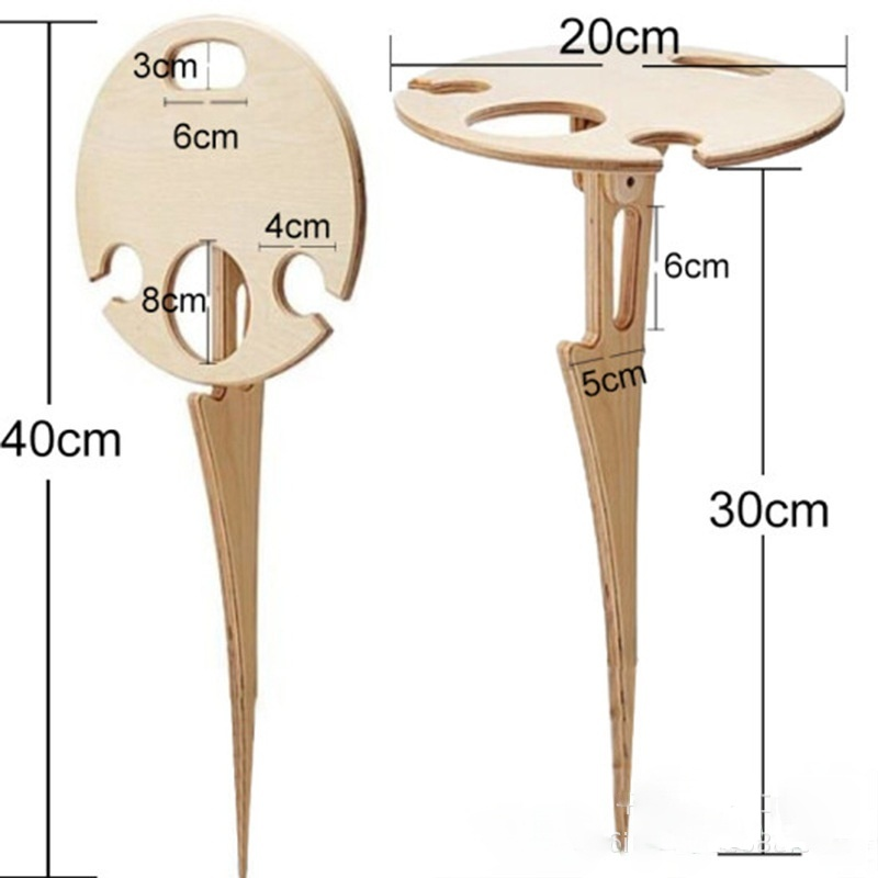 Outdoor Wine Table Outdoor Beach Inserted Into The Ground Wine Rack Outskirts Picnic Cross Border Folding Portable Wine Table
