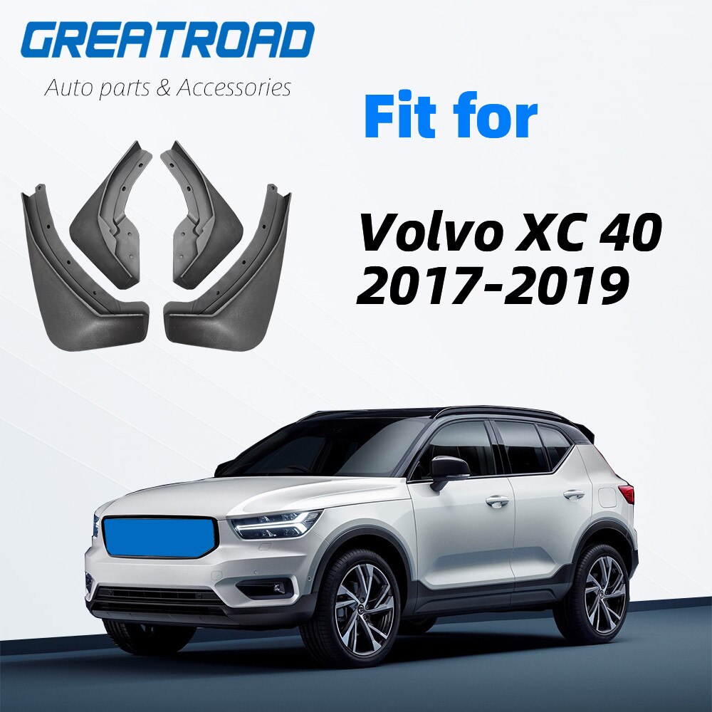Car Mud Flaps For Volvo C30 S40 S60 S80 XC40 XC60 XC90 V40 V60 Mudflaps Splash Guards Mud Flap Mudguards Fender Styling: xc40 17-19