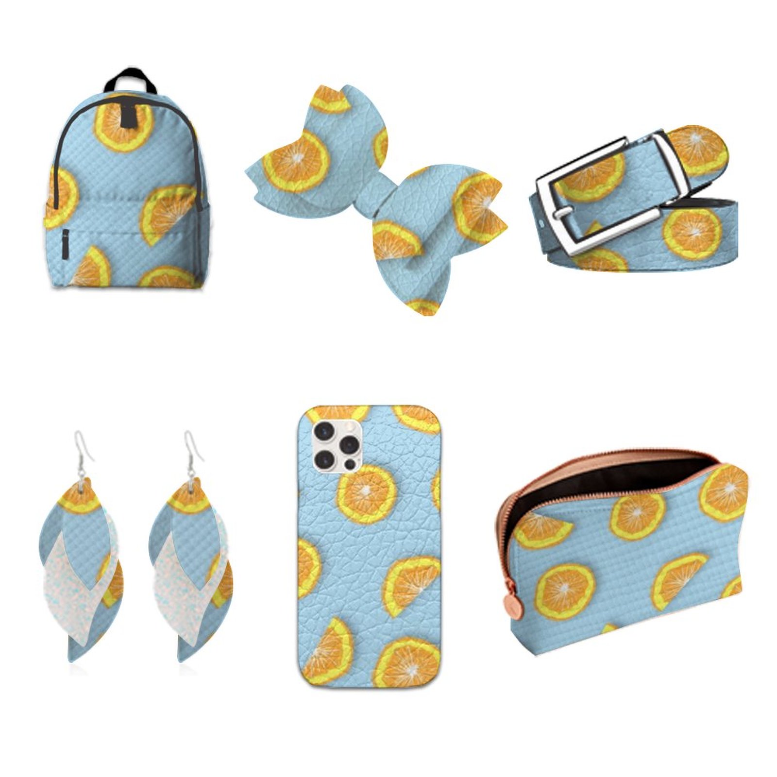 Good-Looking Fruit Printing Lychee Pattern Leather Fabric Hair Accessories Bow Knot Shoes Crafts 22X30cm