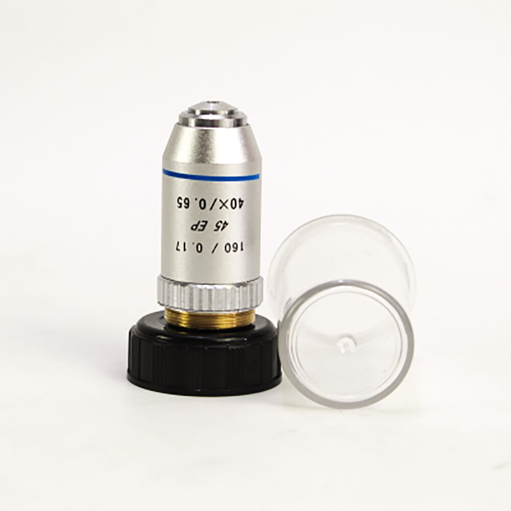 4X/10X/20X/40X/100X Semi-plan Achromatic Objective Lens 195 mm Conjugate Distance for Biological Microscope 160/0.17 45EP