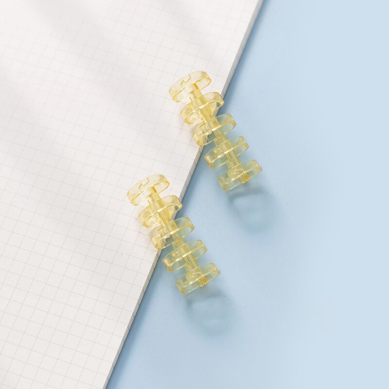 MOHAMM 1 PC Mini Plastic 5-Hole Loose Leaf Binder Book Rings for A5 B5 A4 Paper Storage Tool Scrapbooking Art Craft DIY Student: B 1 Piece