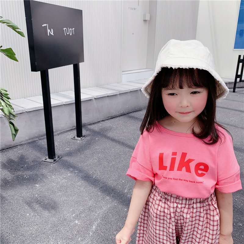 Kinderkleding Zomer Producten Meisjes Koreaanse Zomer Kleding Candy Kleur Kinderen Korte Mouwen T-shirt