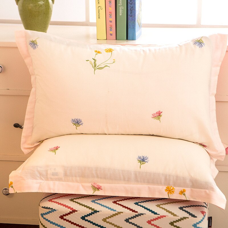 1 pièce 48cm * 74cm taie d'oreiller 100% coton beauté impression florale taie d'oreiller couverture pour chambre à coucher utilisation XF626-9: 26