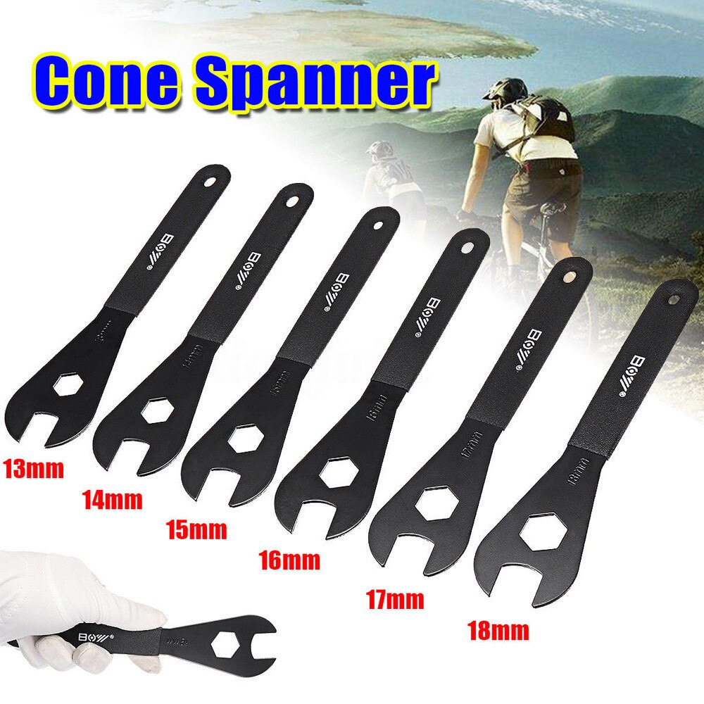 Cone Spanner Wrench 13/14/15/16/17/18mm Cone Spanner Wrench Spindle Axle Bike Bicycle Repair Tool Bicycle Accessories
