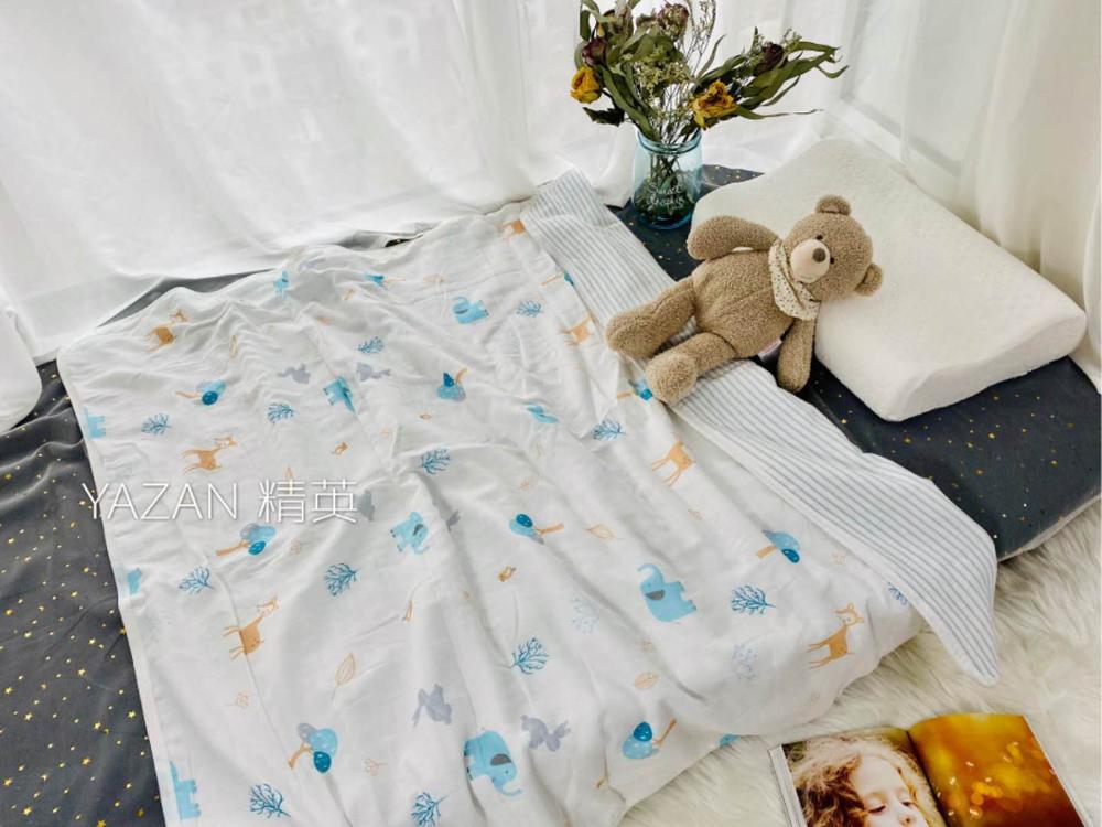 Ya Zan 105*110 6 schichten Blick Sommer Decke baumwolle Baby decke Super dicken Super Sanft schlaf decke schlafen Decke: Wasser mögen
