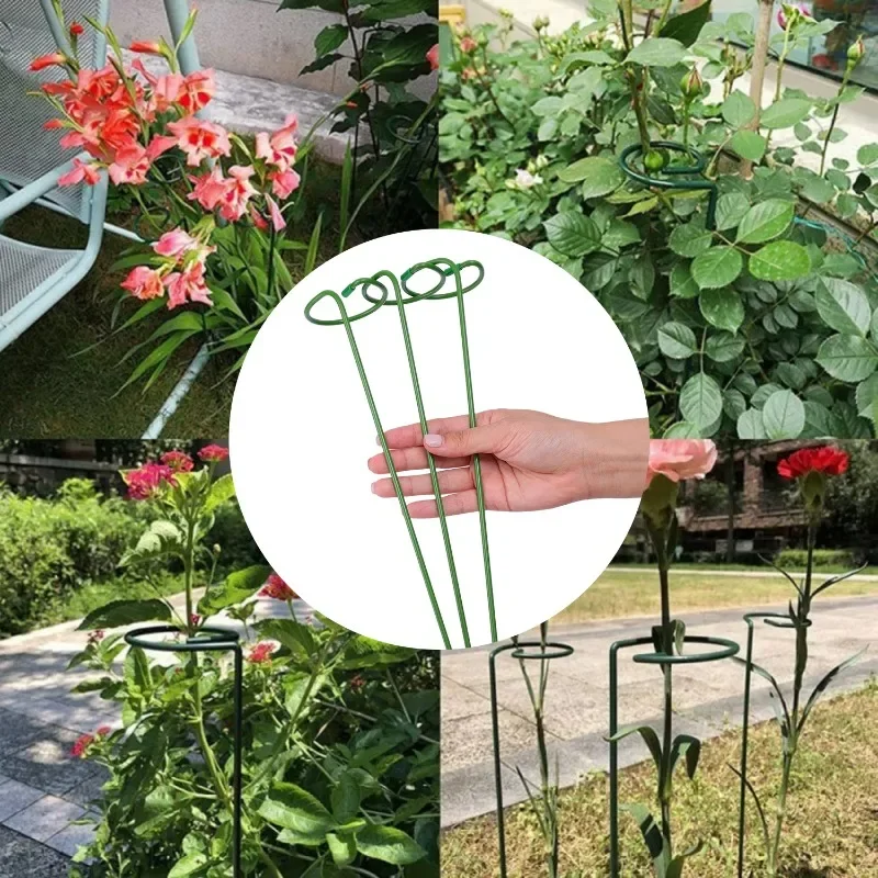 Metalowe podpórki robić roślin 35/45/55 cm, pręty robić podtrzymywania kwiatów ogrodowych, pręty zapobiegające upadaniu łodyg roślin doniczkowych, wielokrotnego użytku narzędzie domowe