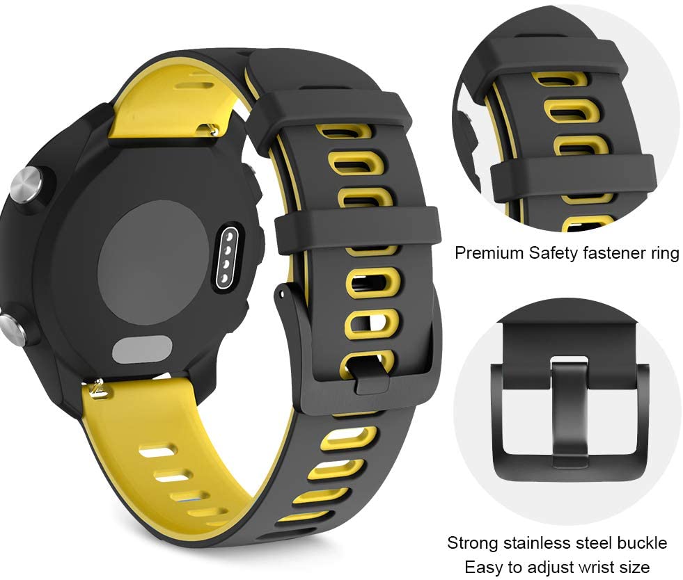 20mm siliconen horlogebandjes voor de forerunner 245 245m bandjes geschikt voor de forerunner 645 samsung gear  s2 vivoactive 3 hr