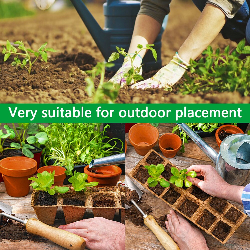 12-- gats pulp zaailingbak wegwerp kweekbak afbreekbare tuinplanter zaailingbak