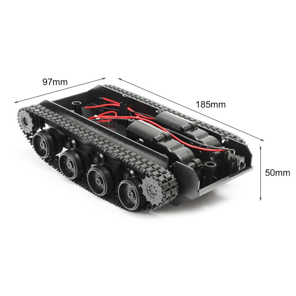 Robot Tank Chassis Handmade DIY Kit Light Shock Absorbed 130 Motors Light Damping balance Tank Robot Chassis For Arduino SCM