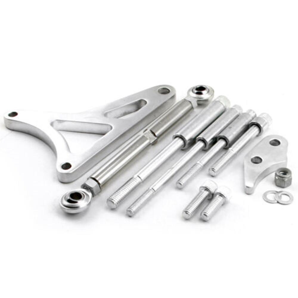 Billet Polished Aluminum Alternator Bracket Kit Small Block Windsor For SB Ford 289 302 347