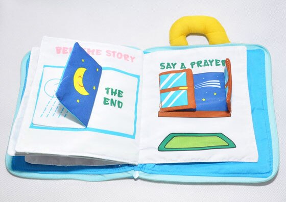 3 patronen voor de vroege cognitieve ontwikkeling van baby's, mijn rustige boek, baby welterusten, stoffen boeken, educatieve activiteitenboeken