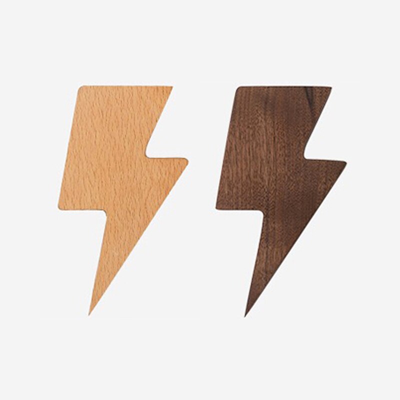 idYllife 2pc Set Wood Key Hooks Magnetic Cloud Lightening Home Decoration Wall Magnet Vestibule Keyring Holder Organization Rack