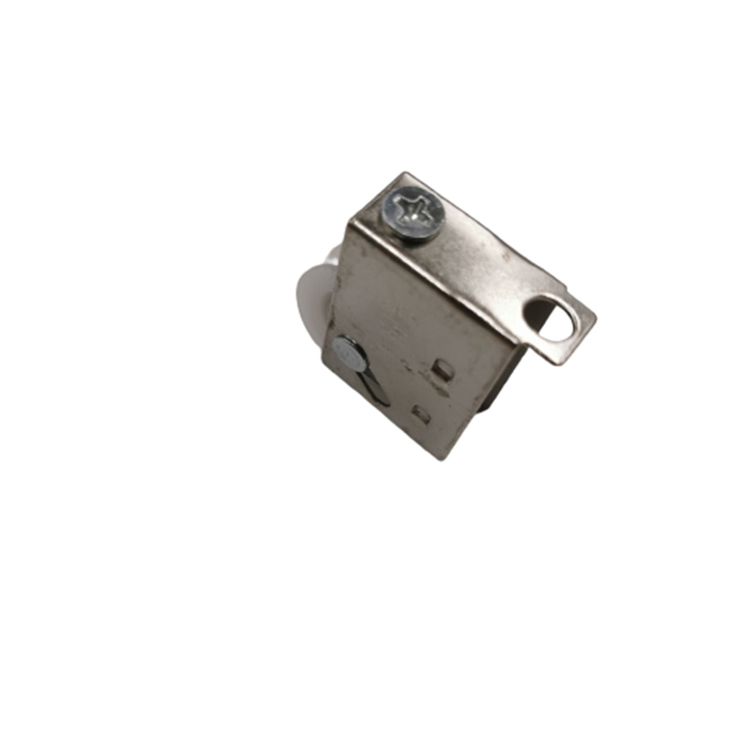 Poulie de fenêtre coulissante 828, roue unique chromée, rouleau en alliage d'aluminium suspendu, arbre de table chromé, 1 pièce