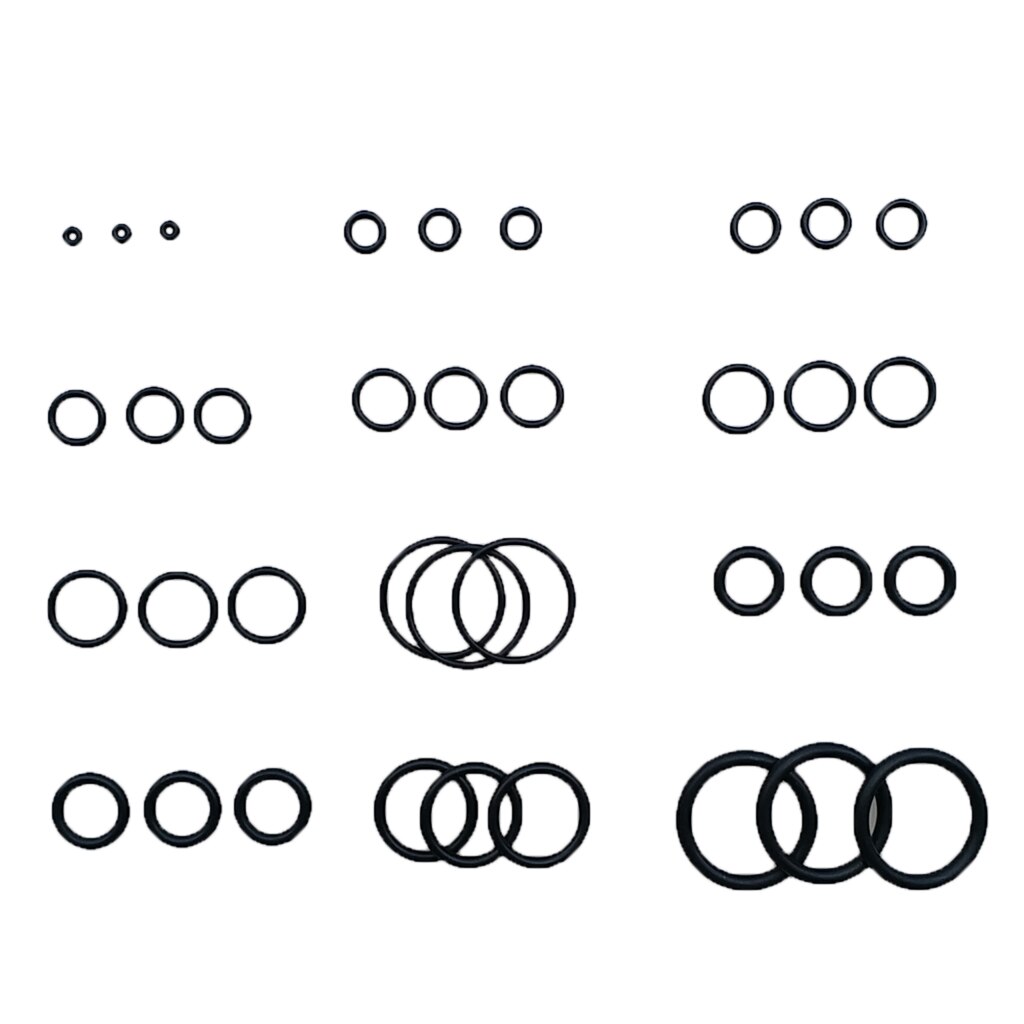 Sæt 36 scuba diving o-ring kit teknisk brugte slanger bcd regulatorringe stor reparation udskiftning tilbehør