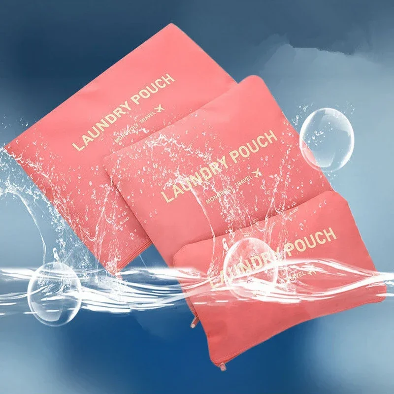 Reisopbergset van zes stuks: bagage-, kleding- en opbergtas, ideaal voor het opbergen van kleding, schoenen en ondergoed tijdens zakenreizen.