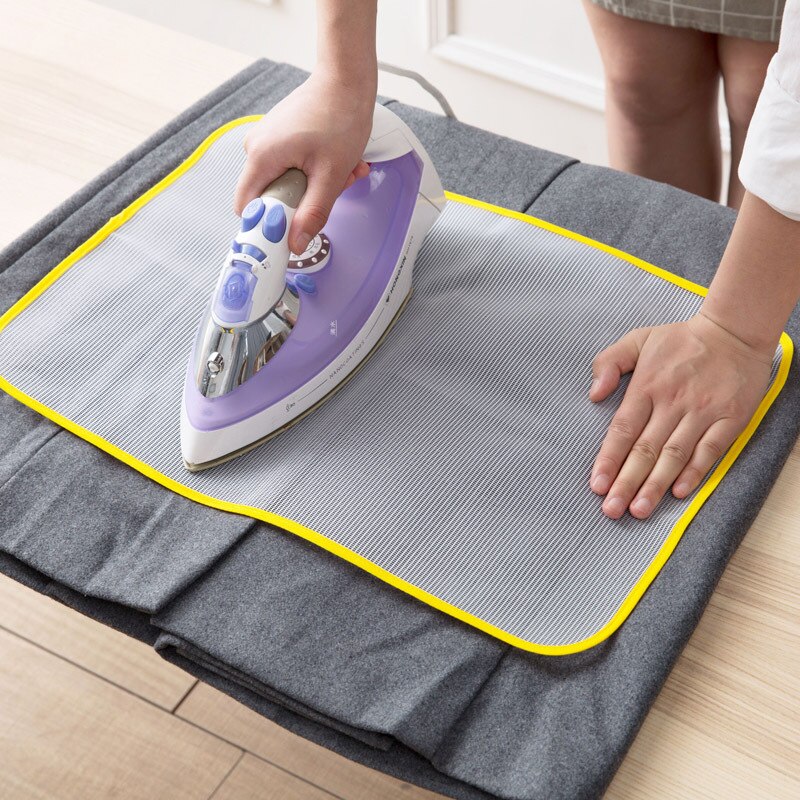 Lämmönkestävä kangas verkko silityslauta matto kangaspäällinen suojata silitystyyny kotitalous verkkomainen suojaeristys 40 x 60cm