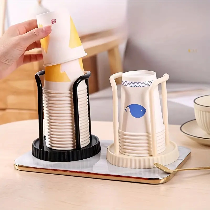 Plastic Beker Opslag Houder Ponsvrij Water Thee Kopjes Dispenser Rack Koffiemok Display Stand Plank Thuis Desktop Organizer Decor