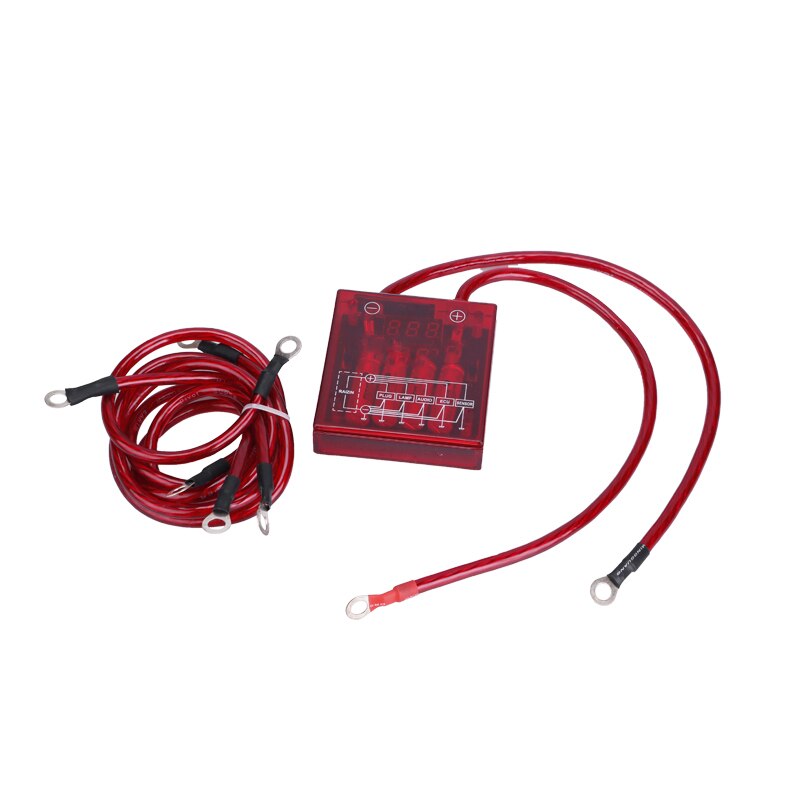 Power MEGA Raizin Voltage Volt Stabilizer Regulator Fule Saver W/3 Aardedraad 12 volt universele voor auto's, vrachtwagens