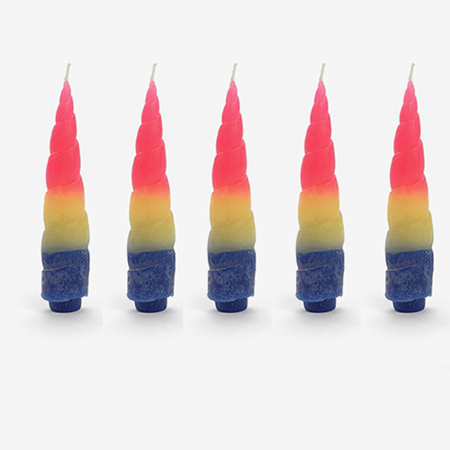 Unicorn Horn Candle For The Crying Unicorn Candle: 5 pcs