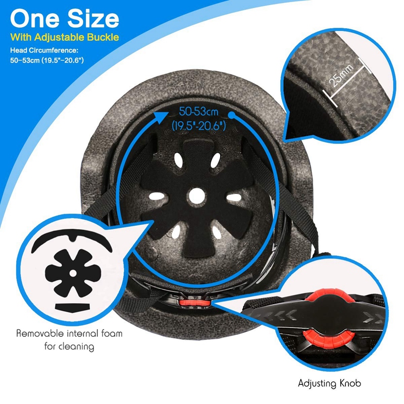 Casco de bicicleta ad-cute para niños y niñas, cascos cómodos de seguridad ajustables para deportes múltiples, ciclismo y Patinaje