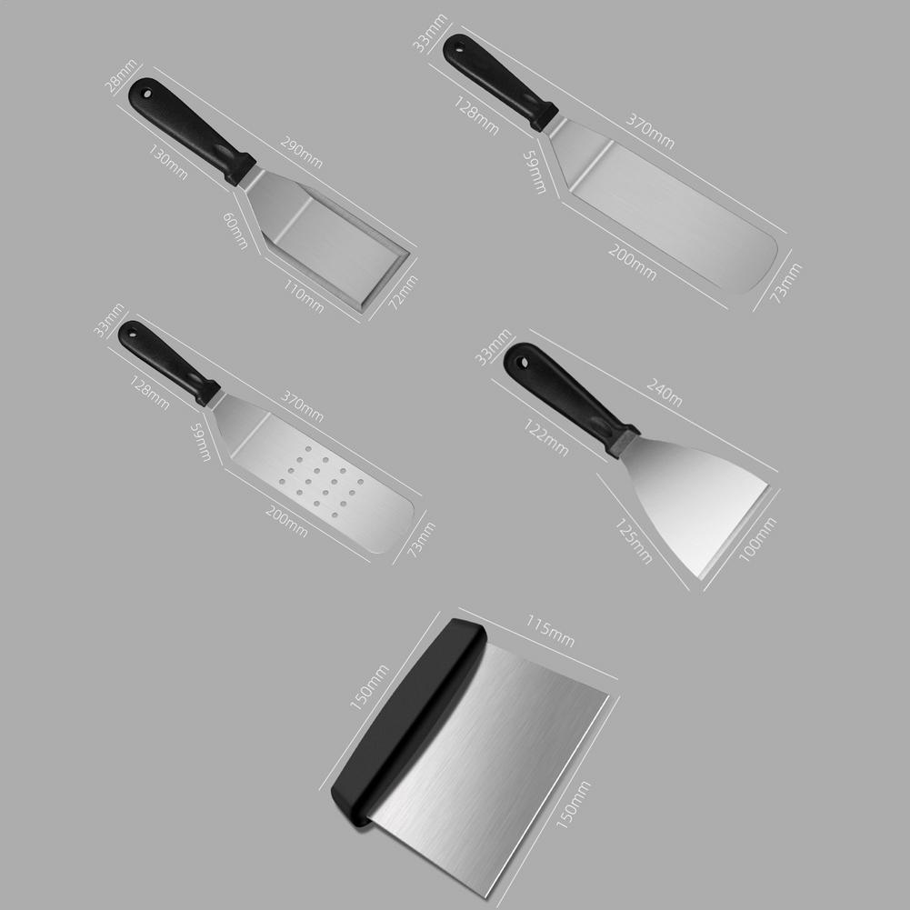 Griddle Accessories Kit Flat Top Grill Accessories BBQ Griddle Accessories Kit With Heavy Duty Scraper Spatula Turner BBQ Tools
