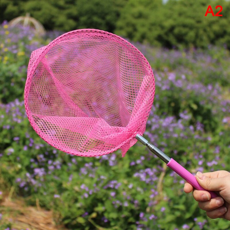 1Pc Kids Anti Slip Grip Perfect Telescopische Netto Uitschuifbare 34 Inches Voor Catching Bugs Insect Kleurrijke Vissen Speelgoed: B