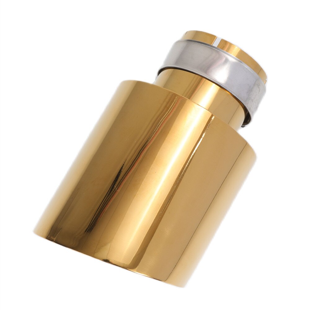 Car Stainless Steel Muffler Tip Exhaust System Universal Straight Gold Decoration Exhaust Pipe Mufflers For Akrapovic