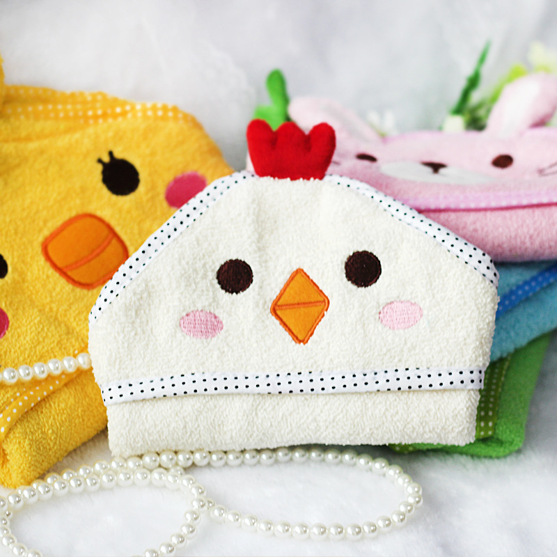 Serviette de bain à capuche pour animaux de compagnie, mignon, pour chien, chat, couverture chaude, douce, dessin animé, chiot, peignoir Super absorbant