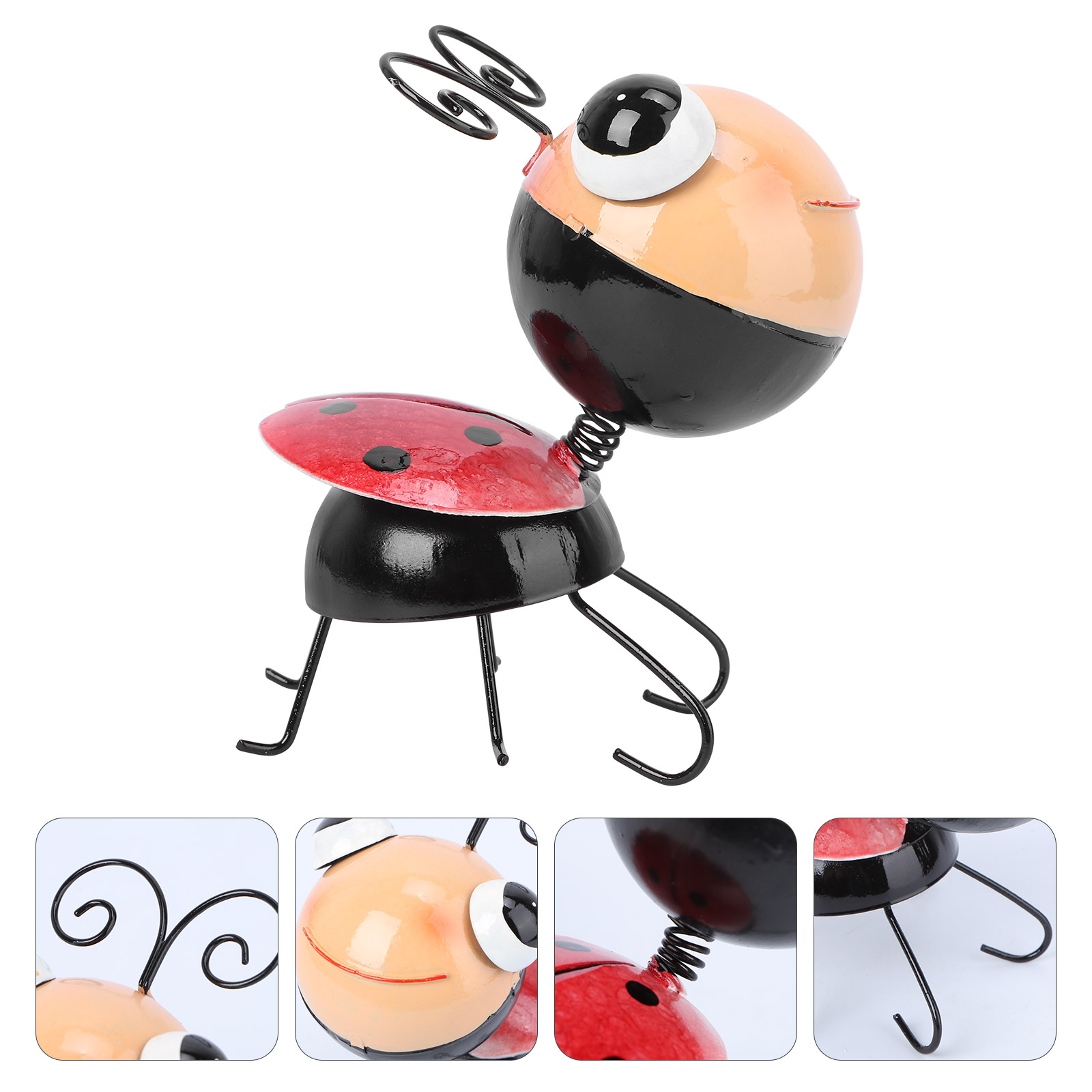 Ladybug Model Outdoor Playsets Home Outdoor Playsetation Iron Crafts Garden Adornment Yard Ornament