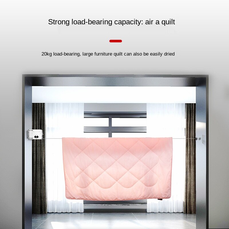 Hanging Retractable Clothes Airer Washing Line Laundry Wall Mount Dryer Hanger Clothesline Outdoor Washing Line Drying Rack 4.5M