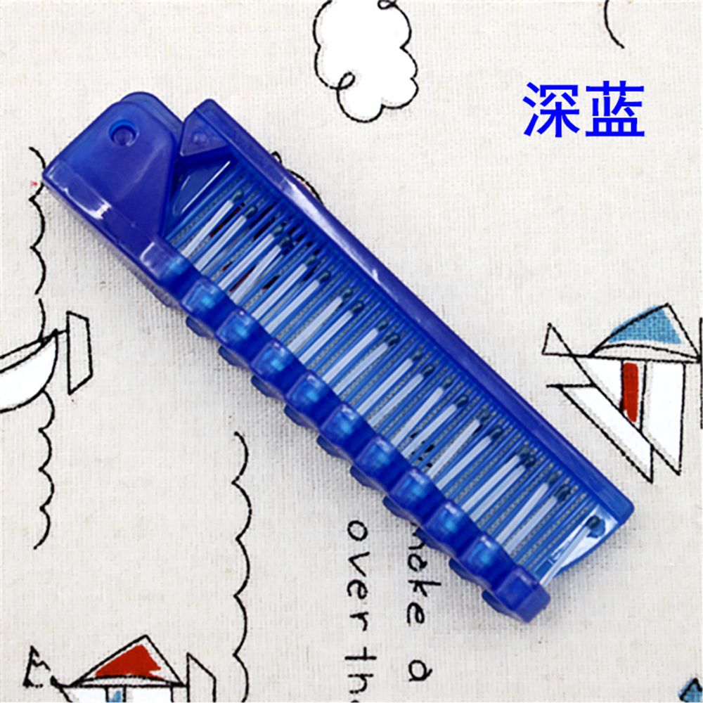 1 Pcs Disposable Travel Hair Comb Brush Foldable Massage Anti-Static Portable Folding Hair Comb Hairdressing Styling Tool: 7