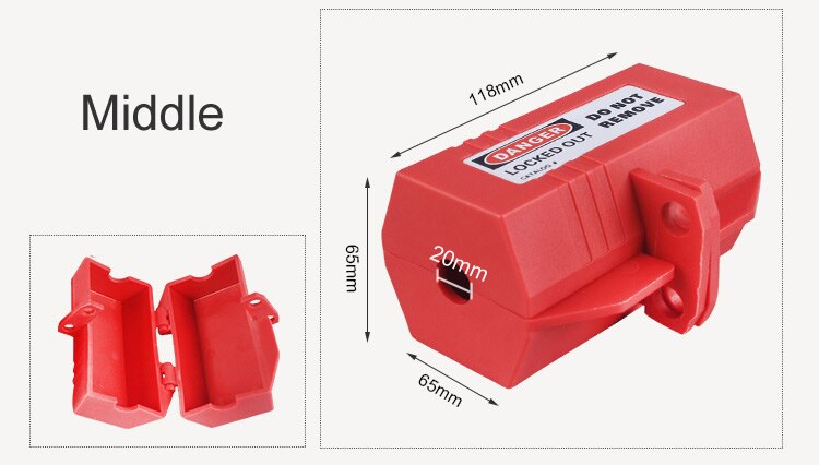 Plug lock box Huishoudelijke apparaten power sloten, industriële stekkers veiligheid/Limiet/Kind power-off lock: Middle