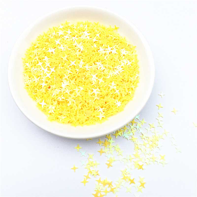 4 mm vierpuntige ster kruis ster pailletten pvc kristal modder flitsende nagels schoonheid make-up kralen bruiloft feest gooien confetti  jj350