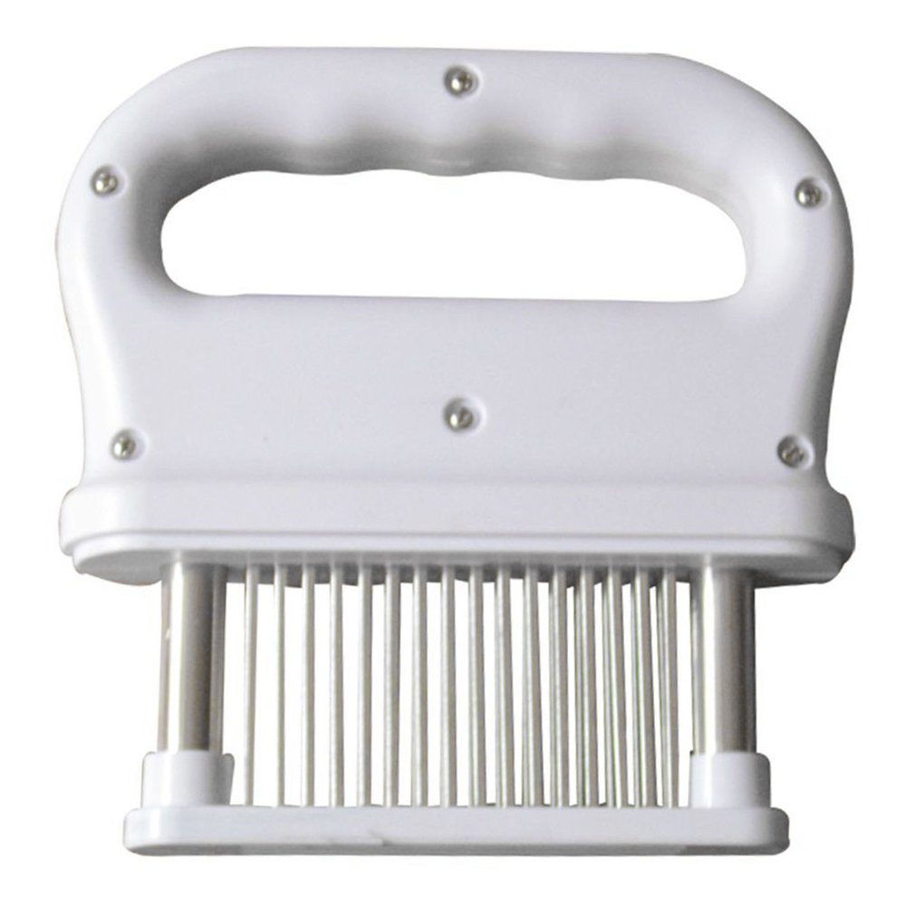 Kitchen 48 Blades Needle Meat Tenderizer Stainless Steel Meat Beef Steak Mallet Meat Tenderizer Hammer Pounder: White