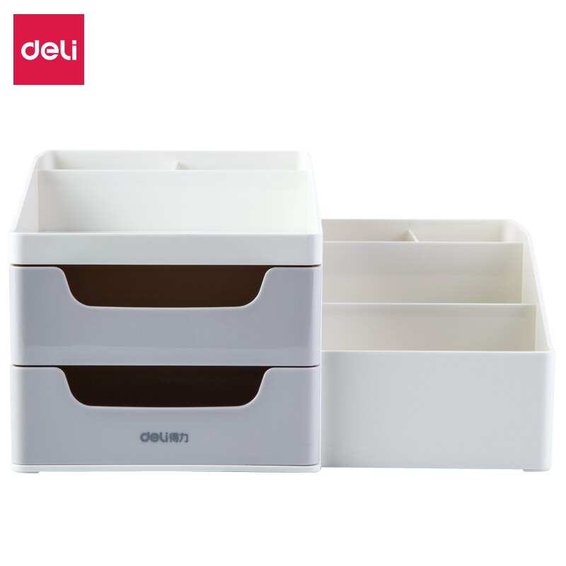 Bandeja de archivo DELI, caja de almacenamiento multifunción, soporte de escritorio para lápiz, bandejas para documentos, Accesorios de escritorio, organizador, suministros escolares de oficina