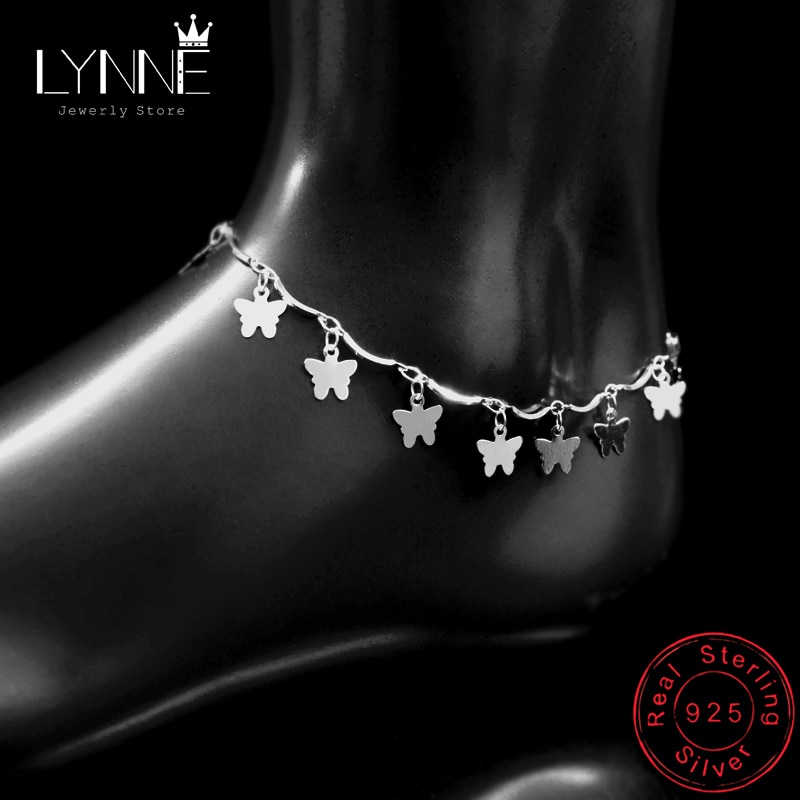 Mode Vlinders Hanger Enkelbanden Armband 925 Sterling Zilveren Bedel Vlinder Enkelband Voet Ketting Voor Vrouwen Sieraden