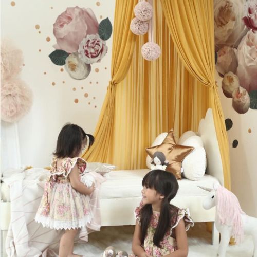 Princess Baby Mosquito Net Bed Kids Canopy Bedcover Curtain Bedding Decor Hung Dome Crib Netting