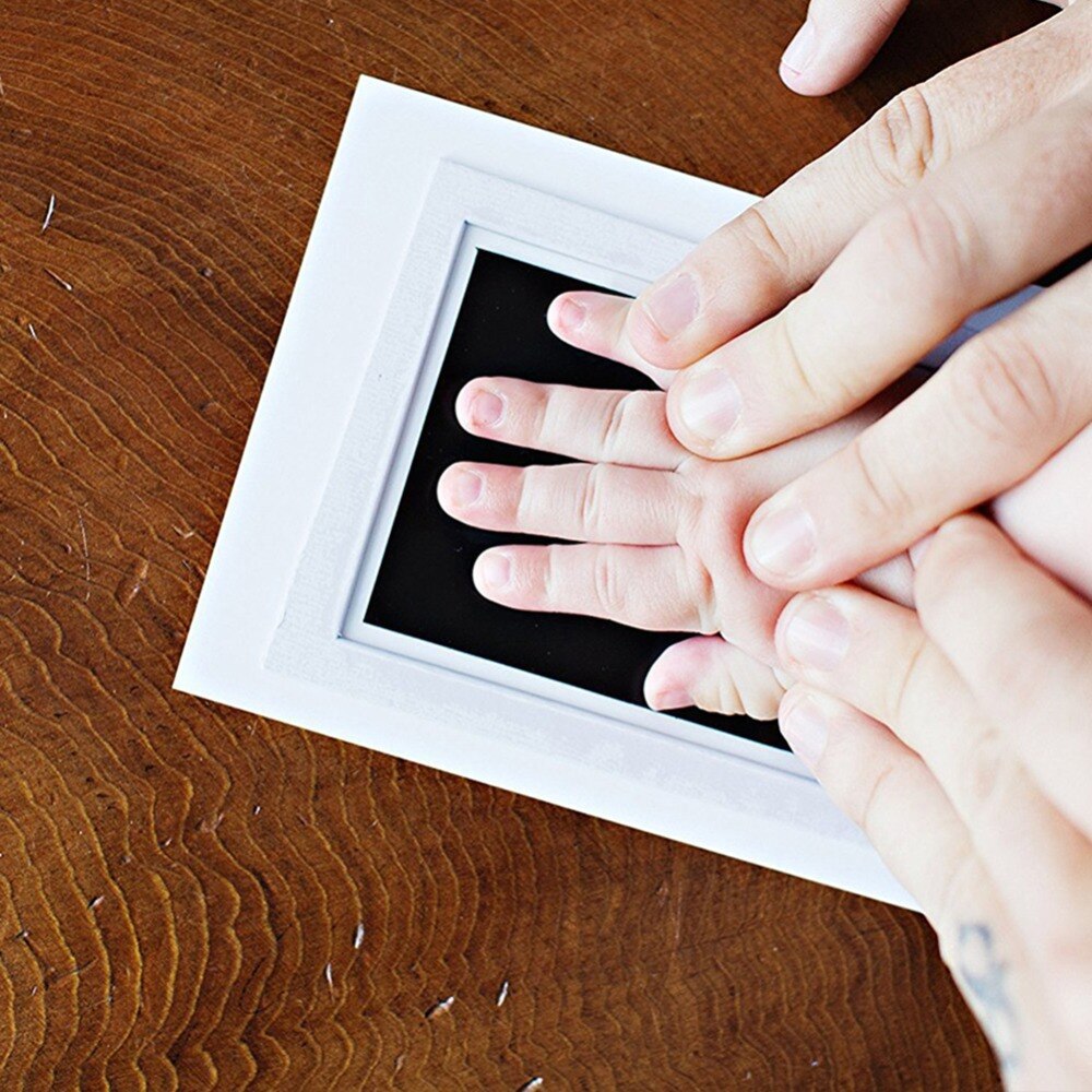 Baby Handabdruck Fußabdruck Ungiftig Neugeborenen Impressum Hand Stempelkissen Wasserzeichen Kleinkind Souvenirs Gießen Tonne Spielzeug schiff