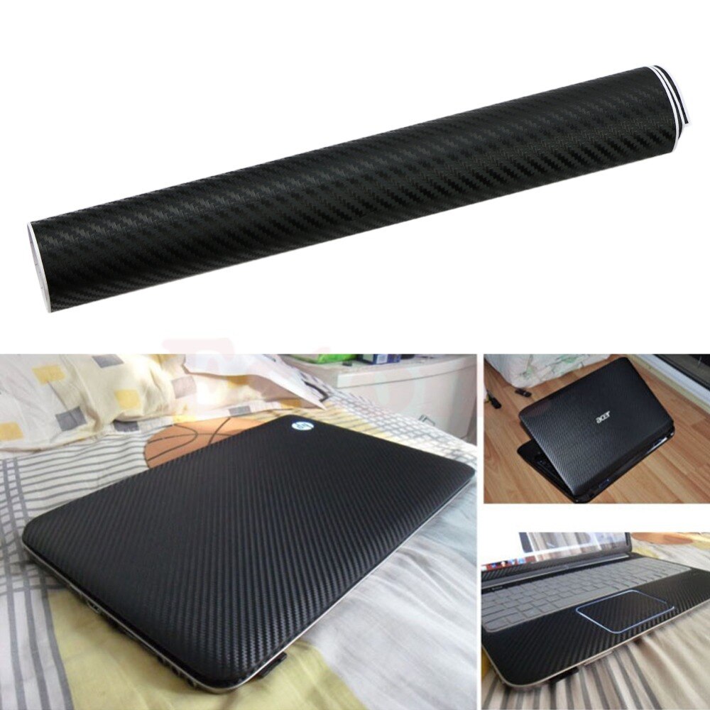 3D Carbon Fibre Skin Decal Wrap Sticker Case Cover Voor 17 "Pc Laptop Notebook