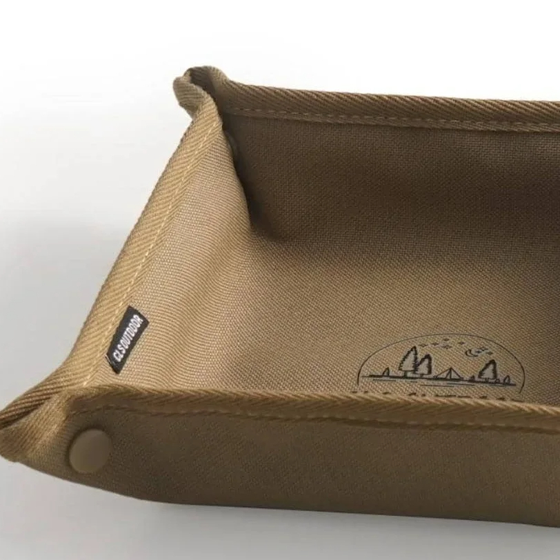 1pc Portable Camping Organizer Tray - Compact Home and Travel Storage Box for Clutter-Free Camping