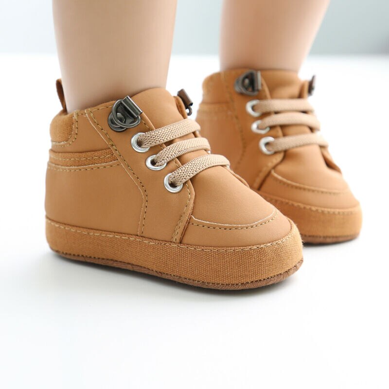 Enfant en bas âge bébé garçon fille chaussures en cuir enfants semelle souple chaussures de berceau