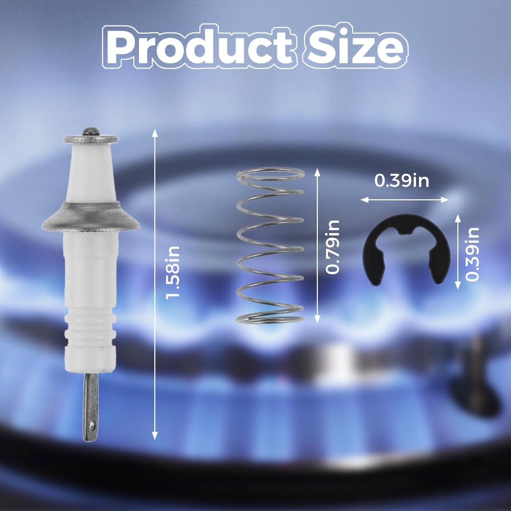 2 Stuks Pb040264 Brander Ontsteker Reparatie Gas Range Electro Ontsteker Vonk Met Veer En Clip Voor Viking Range Vonk Ontsteking Model