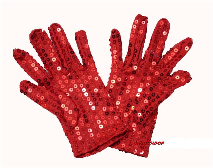 Halloween Sequin Wrist Gloves for Party Dance Event Kids Unisex Costume Christmas navidad
