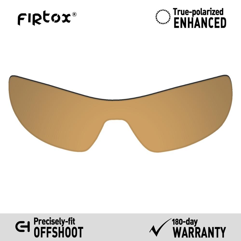 Firtox true  uv400 polariserte linser erstatning til oakley avlegger  oo9190 solbriller (kun kompatibel linse) - flere farger: Bronse gylden