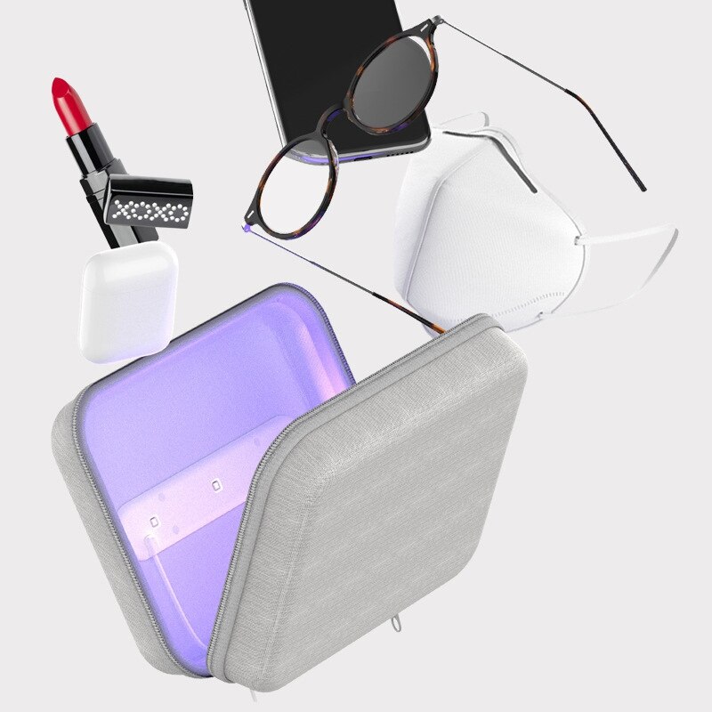 Portable UVC Multifunctional Disinfection Storage Bag Mommy Bag Mobile Phone Glasses Mask Ultraviolet Disinfect Box