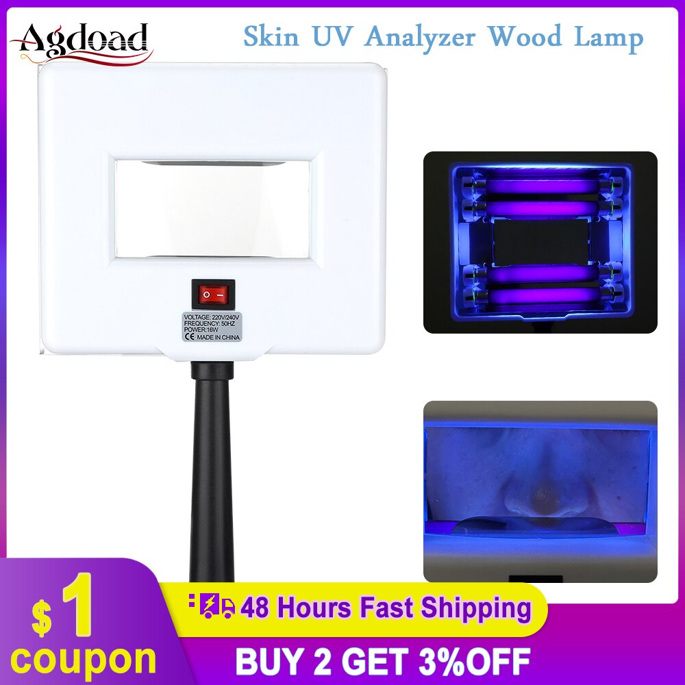 Lamp Skin UV Analyzer Wood Lamp Facial Skin Testing Examination Magnifying Analyzer Lamp Machine Skin UV Analyzer Wood Lamp SPA