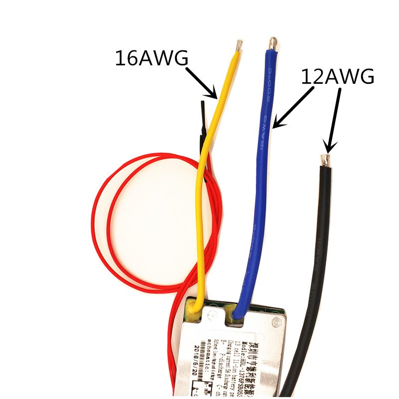 Bms 13s 30a med tænd-sluk-knap ladespænding 54.6v lithiumbatteri bms pcm 30a