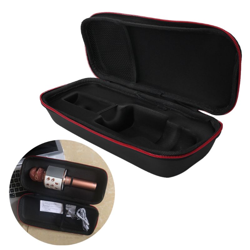 EVA Microfoon doos Karaoke wirless microfoon bescherming Case draagtas voor microfoon voor WS858 295mm * 120mm