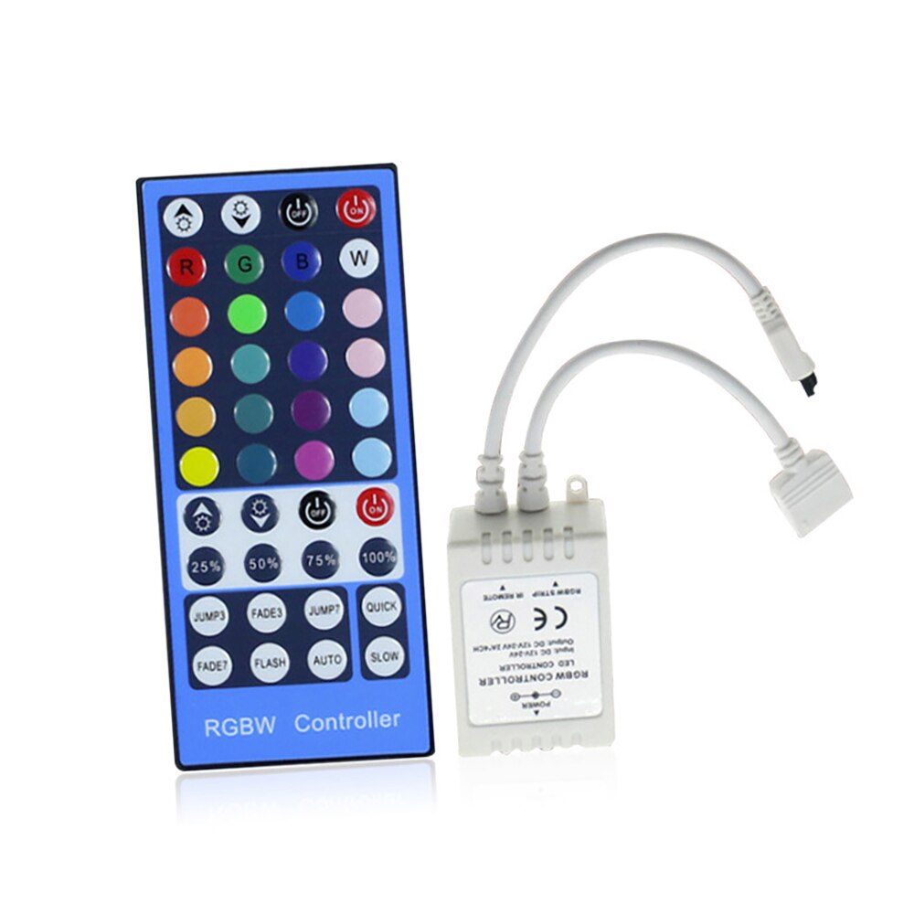 Led Controller 40 Toetsen LED IR RGBW Controler LED Verlichting Controller IR Remote Dimmer DC 12V 24V 20 kleuren